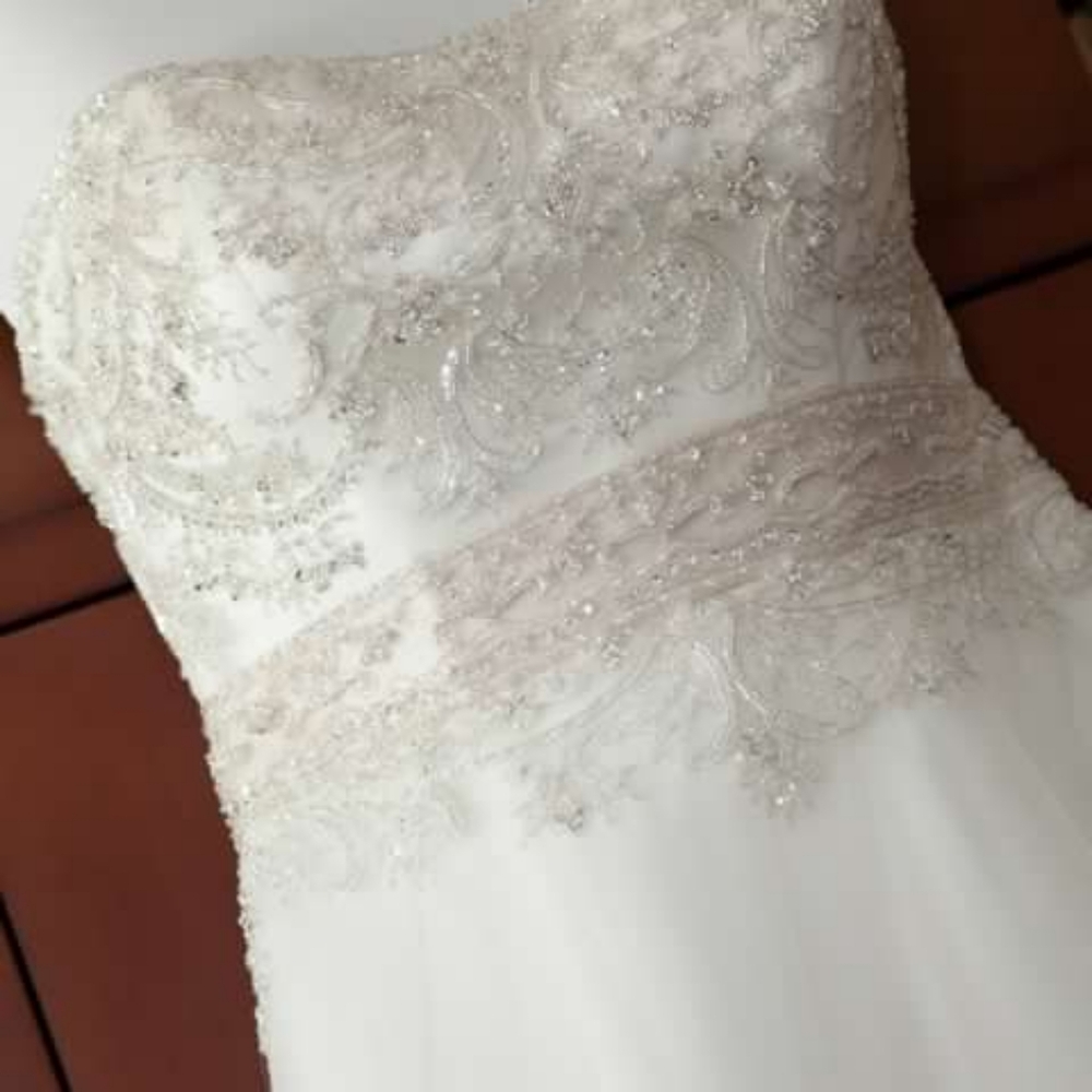 Off white wedding dress